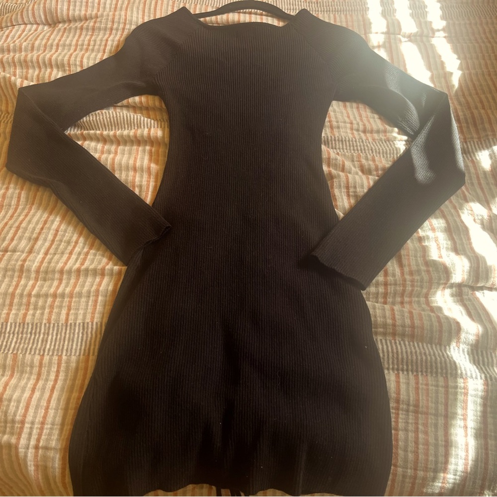 Black ribbed sweater Camila Coehlo dress size small